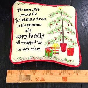 Christmas Pillow Size 8" Square